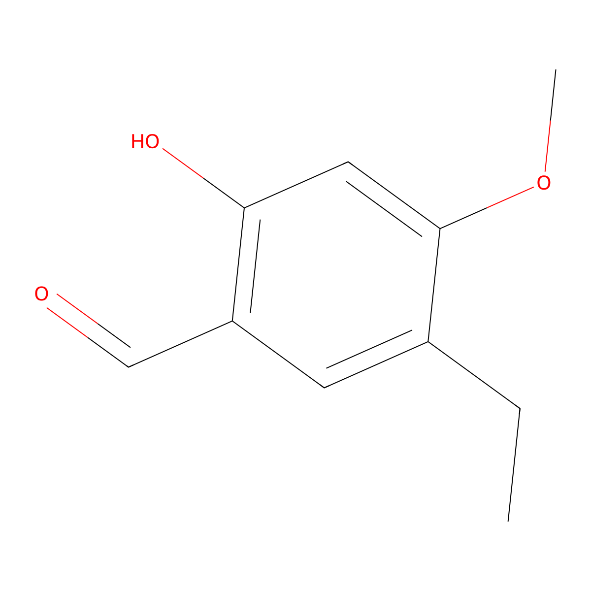 5-Ethyl-2-hydroxy-4-methoxybenzaldehyde molecular structure, CAS 76238-97-6