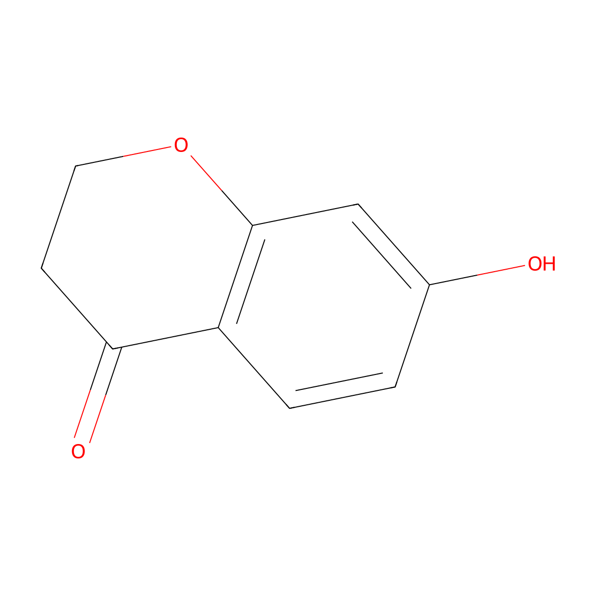 7-hydroxy-3,4-dihydro-2H-1-benzopyran-4-one molecular structure, CAS 76240-27-2