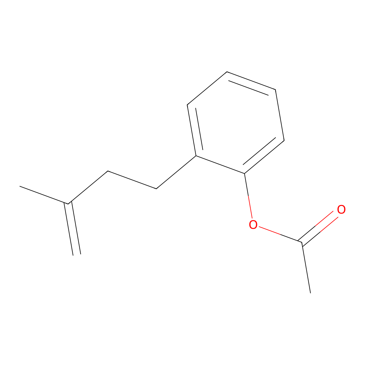 4-(2-Acetoxyphenyl)-2-methyl-1-butene molecular structure, CAS 76240-34-1