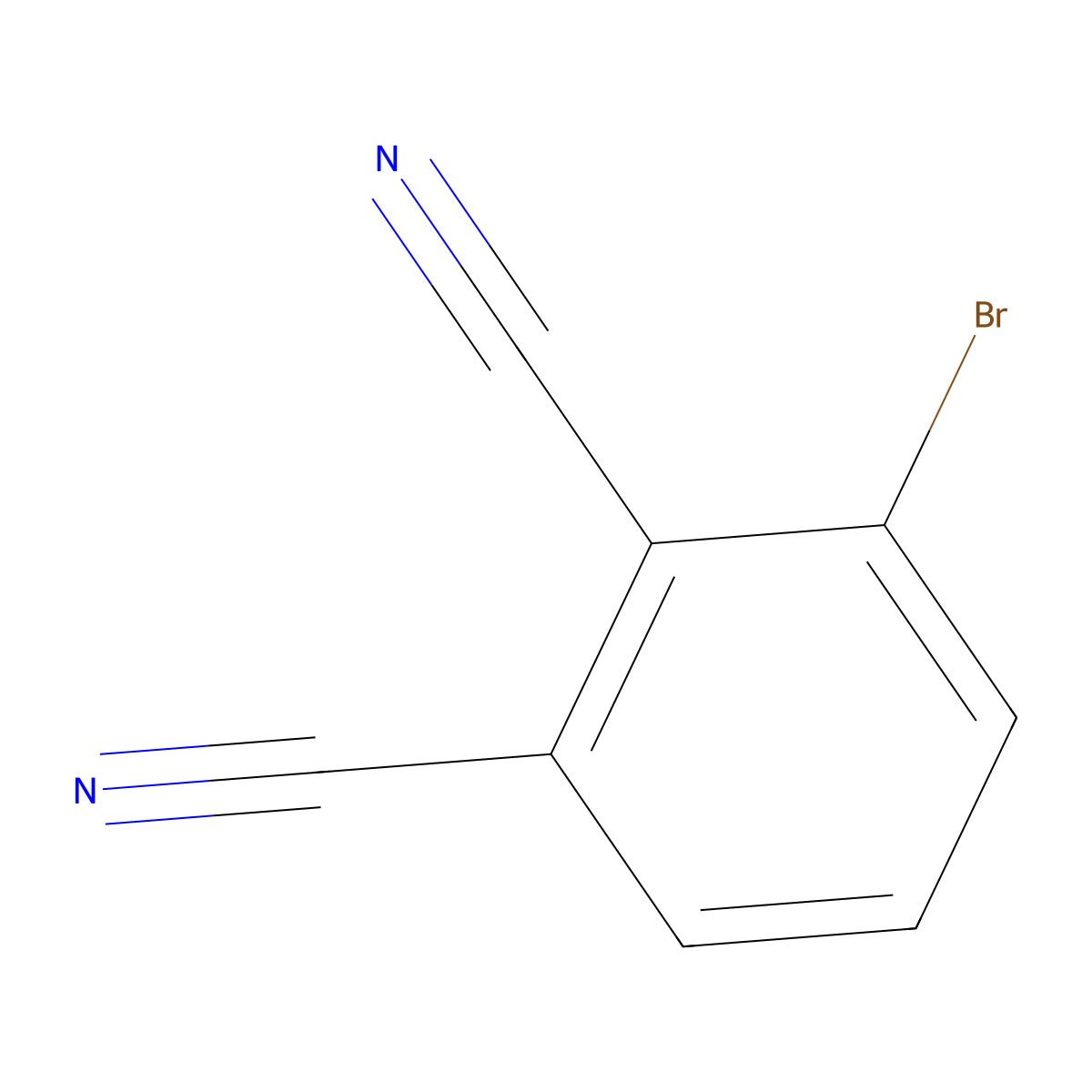 3-Bromophthalonitrile molecular structure, CAS 76241-80-0