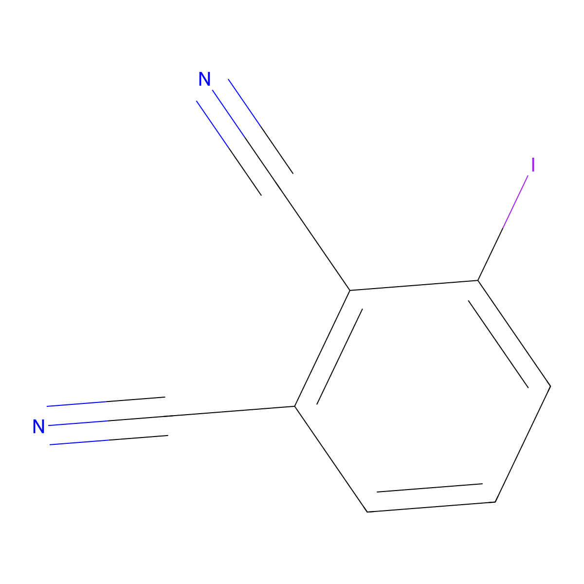 3-Iodobenzene-1,2-dicarbonitrile molecular structure, CAS 76241-81-1