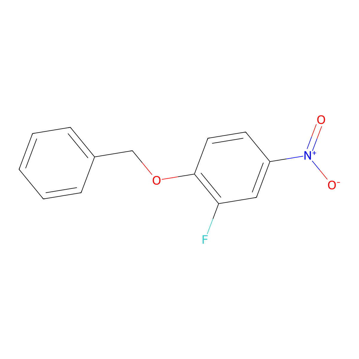 1-(Benzyloxy)-2-fluoro-4-nitrobenzene molecular structure, CAS 76243-24-8