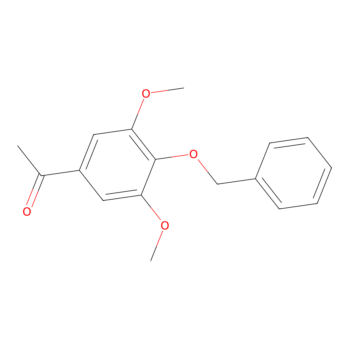 4-(Benzyloxy)-3,5-dimethoxyacetophenone molecular structure, CAS 76246-81-6