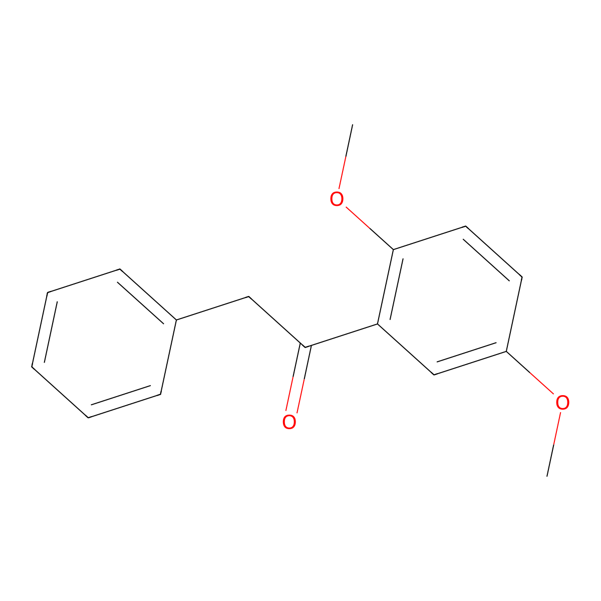 1-(2,5-Dimethoxyphenyl)-2-phenylethan-1-one molecular structure, CAS 76246-92-9