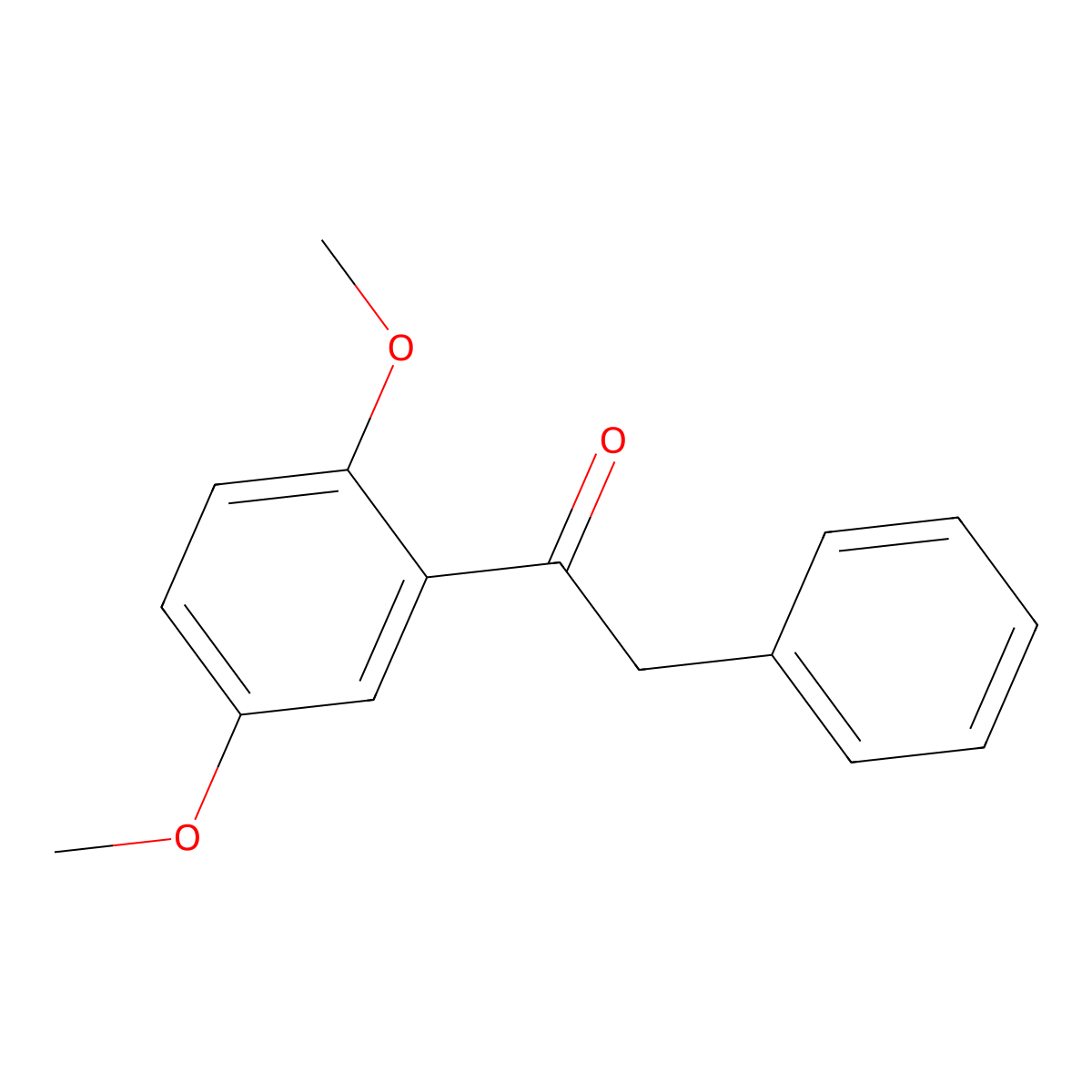 1-(2,5-Dimethoxyphenyl)-2-phenylethan-1-one molecular structure, CAS 76246-92-9