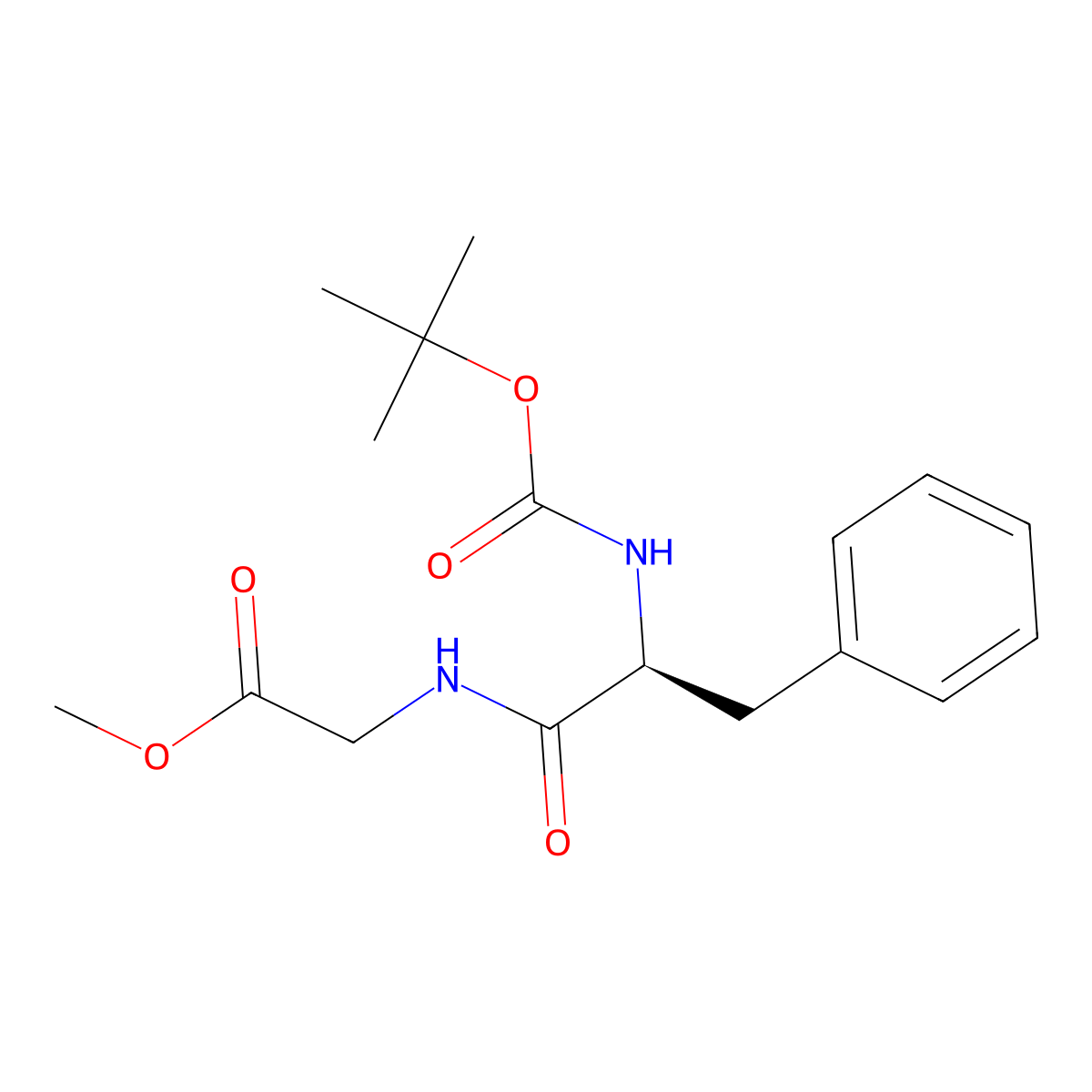 Boc-phe-gly-ome molecular structure, CAS 7625-57-2