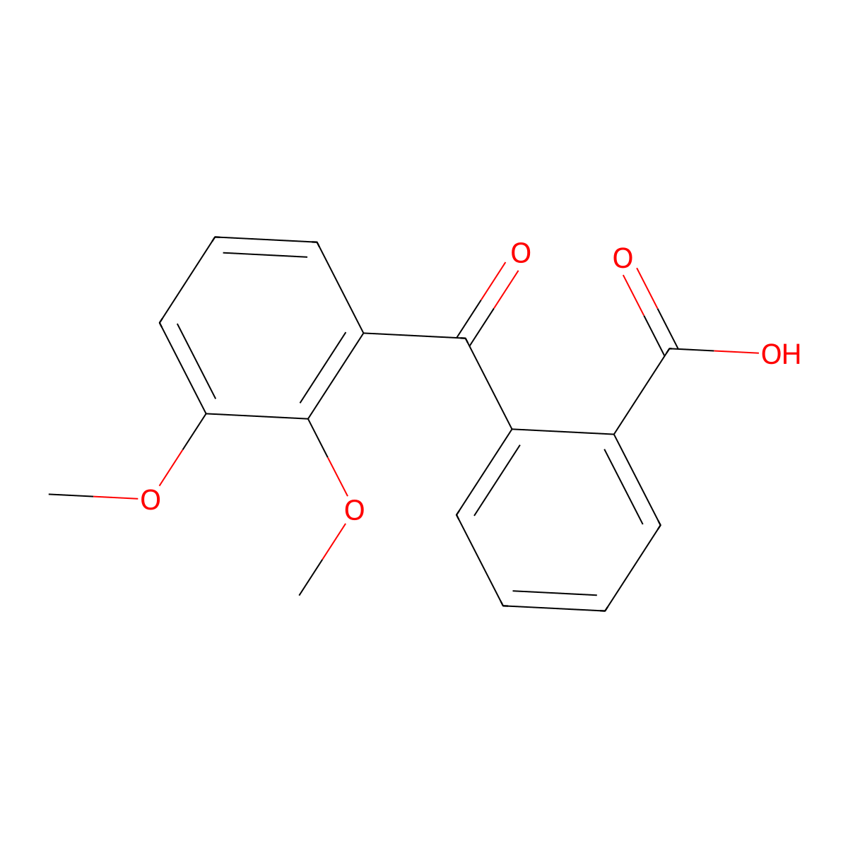 2-(2,3-Dimethoxybenzoyl)benzoic acid molecular structure, CAS 76250-92-5