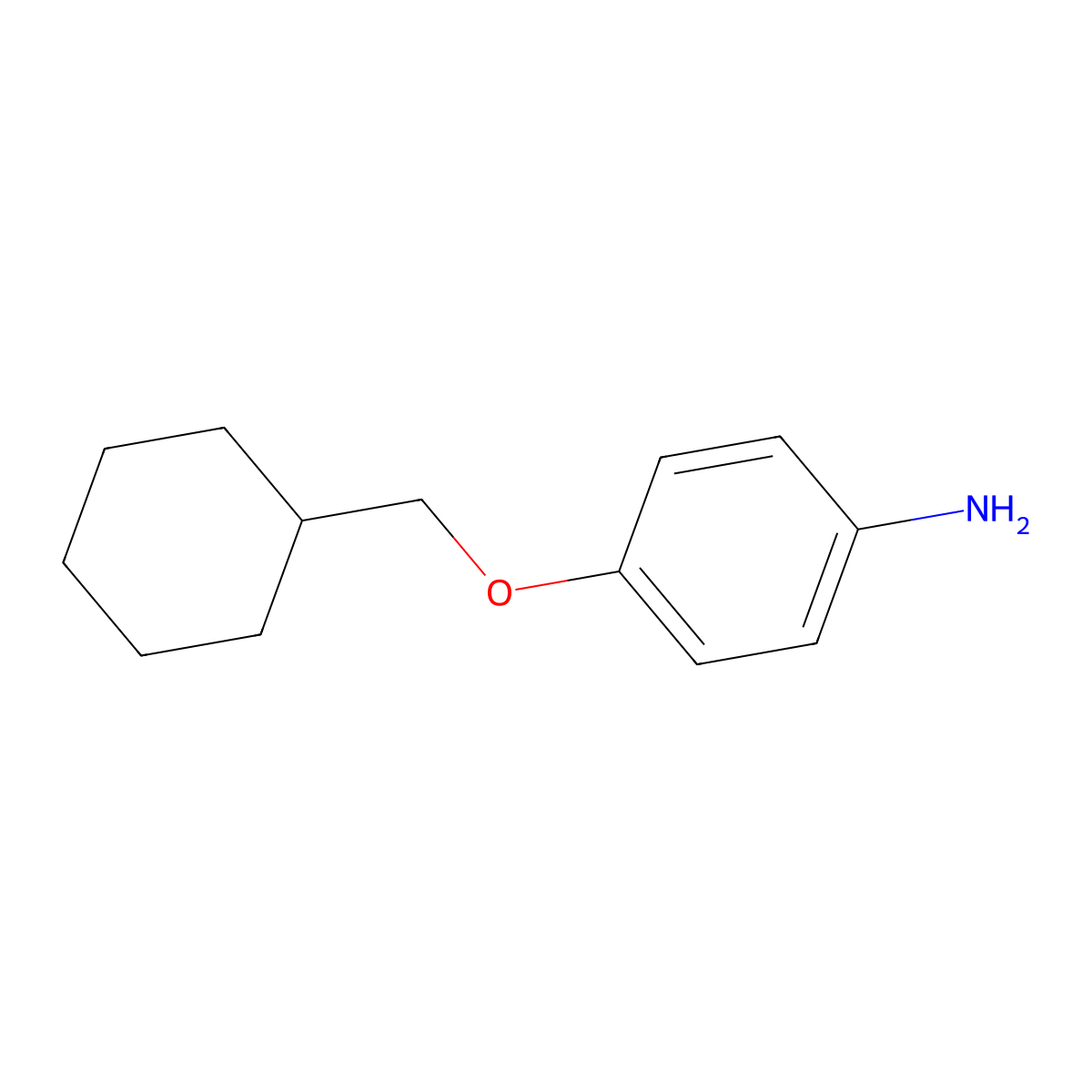 4-(Cyclohexylmethoxy)aniline molecular structure, CAS 76253-28-6