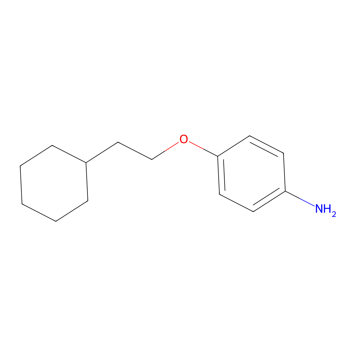 4-(2-Cyclohexylethoxy)aniline molecular structure, CAS 76253-34-4