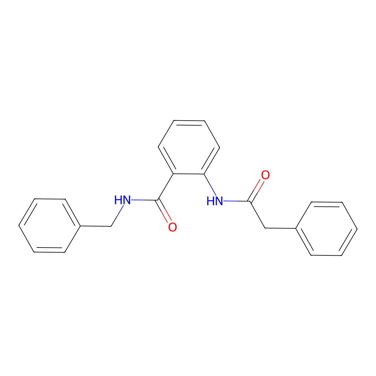 N-benzyl-2-[(phenylacetyl)amino]benzamide molecular structure, CAS 76253-92-4