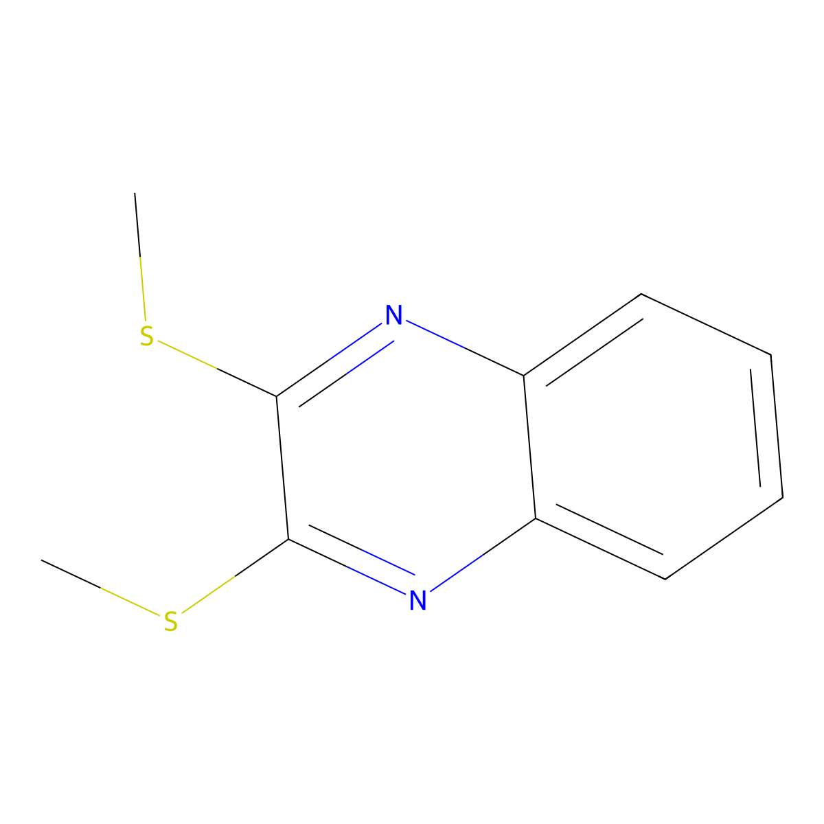 2,3-Bis(methylsulfanyl)quinoxaline molecular structure, CAS 76261-60-4