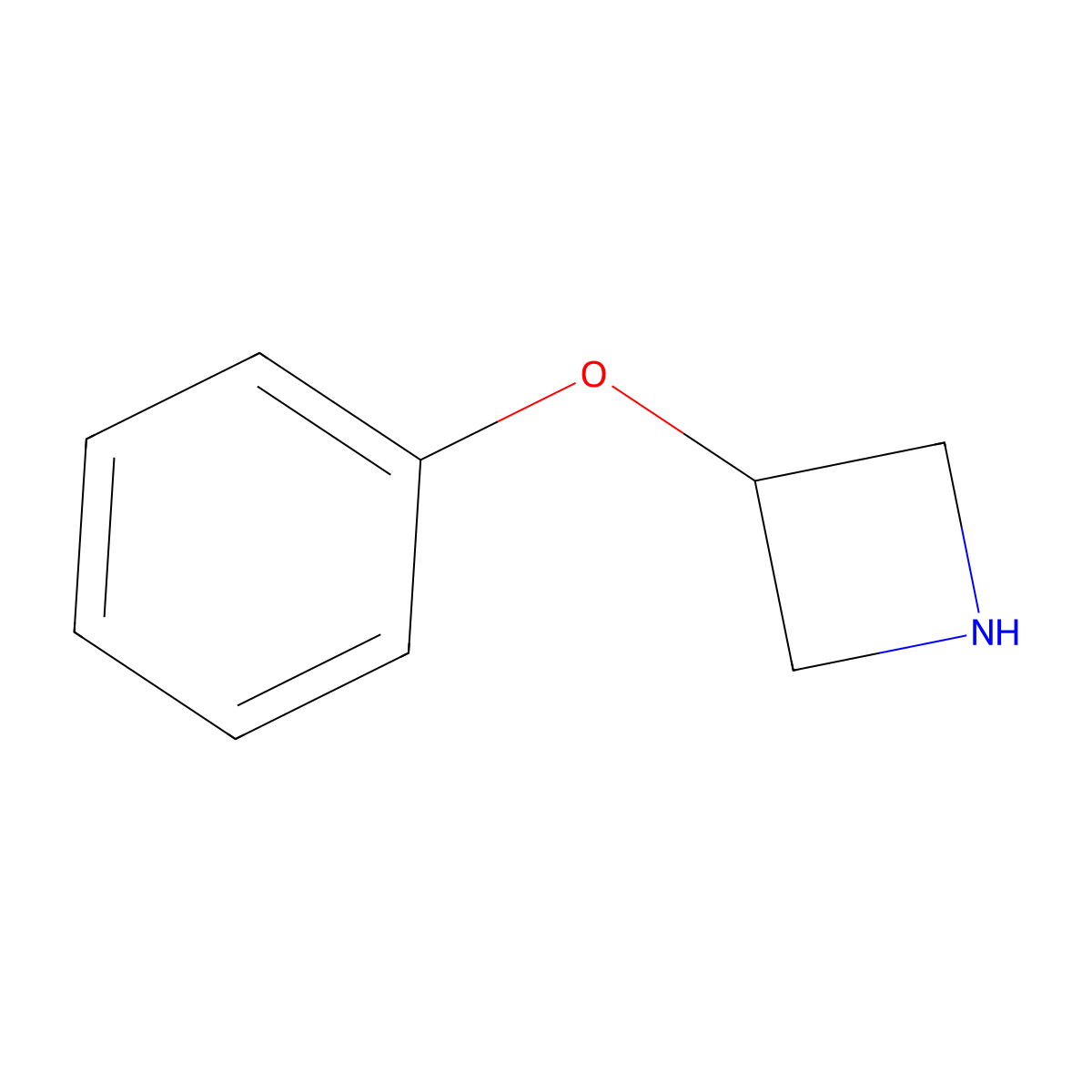 3-Phenoxyazetidine molecular structure, CAS 76263-18-8