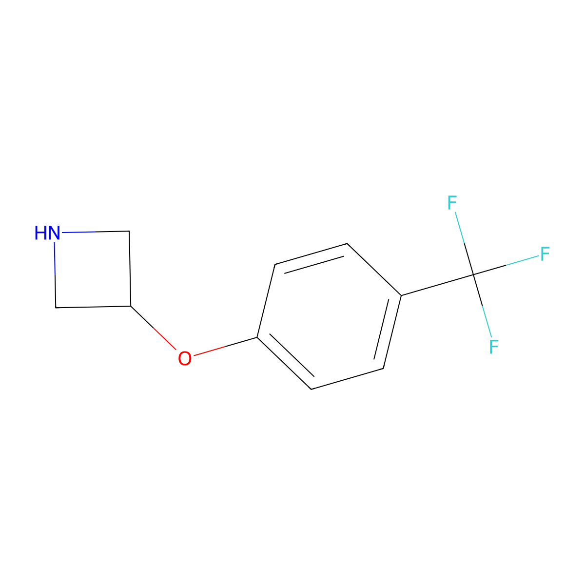 3-[4-(Trifluoromethyl)phenoxy]azetidine molecular structure, CAS 76263-21-3