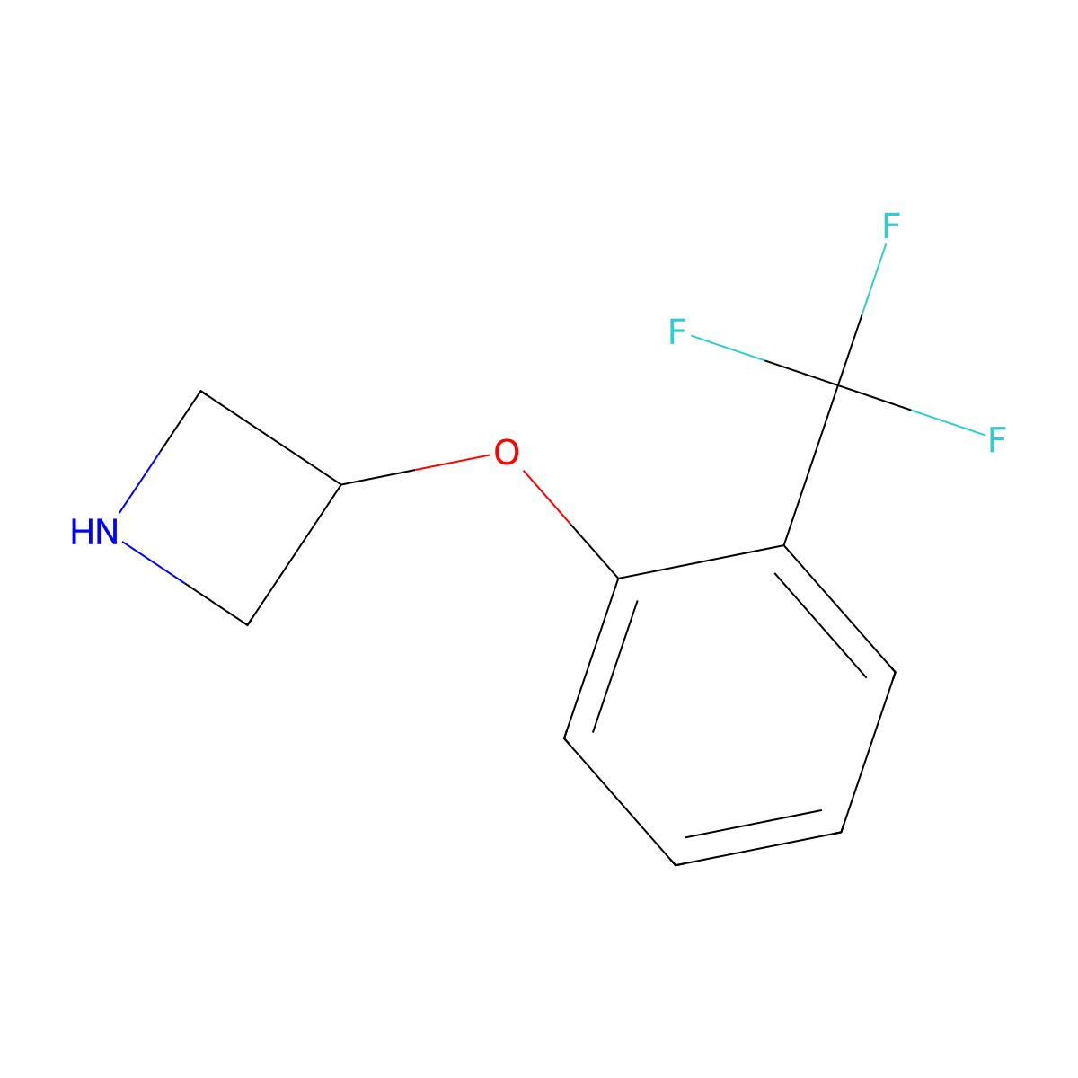 3-(2-(Trifluoromethyl)phenoxy)azetidine molecular structure, CAS 76263-24-6