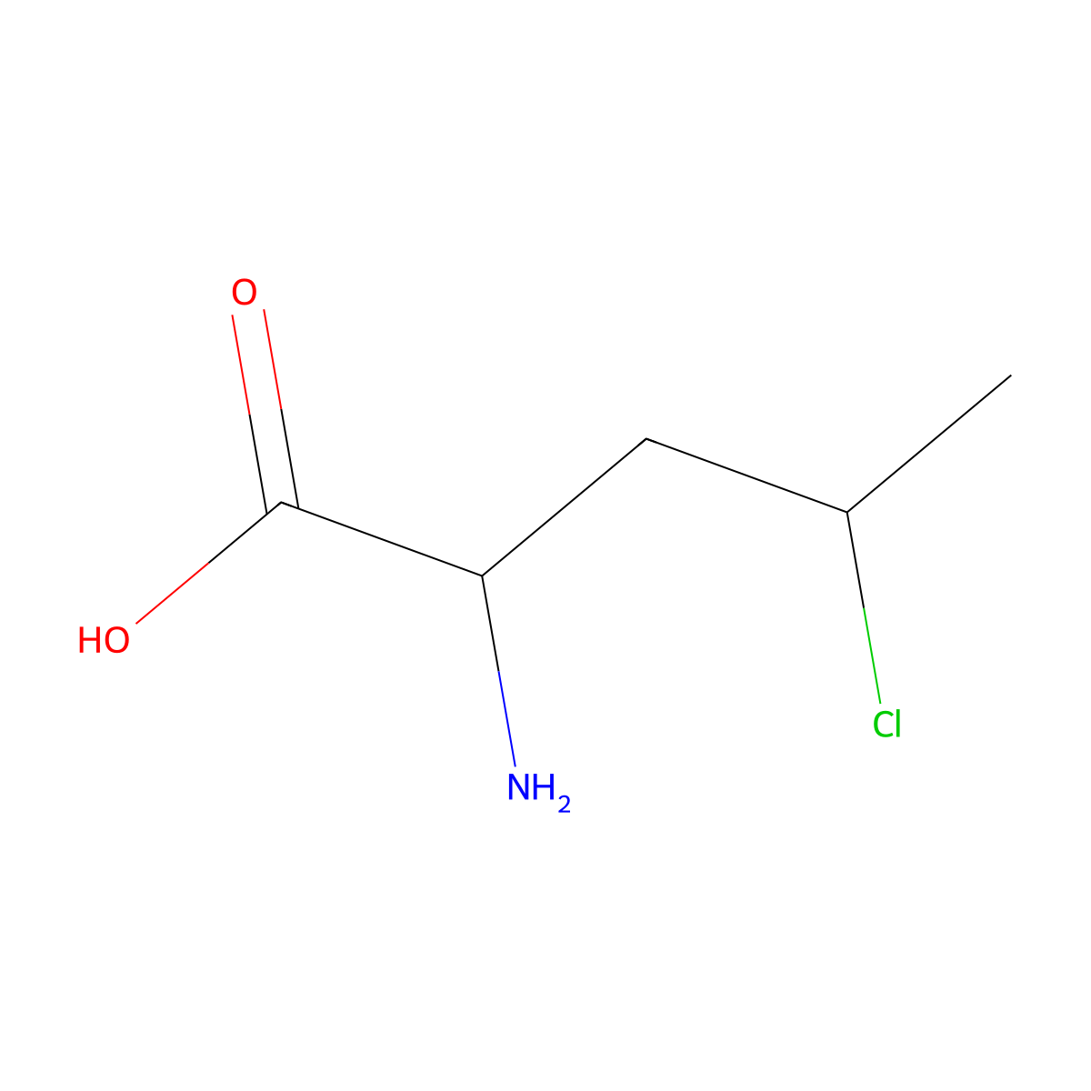 gamma-Chloronorvaline molecular structure, CAS 76265-38-8