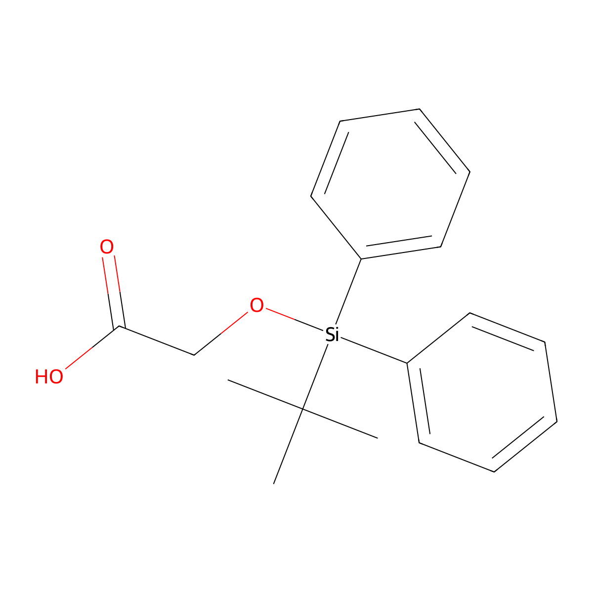 2-((tert-Butyldiphenylsilyl)oxy)acetic acid molecular structure, CAS 76271-74-4