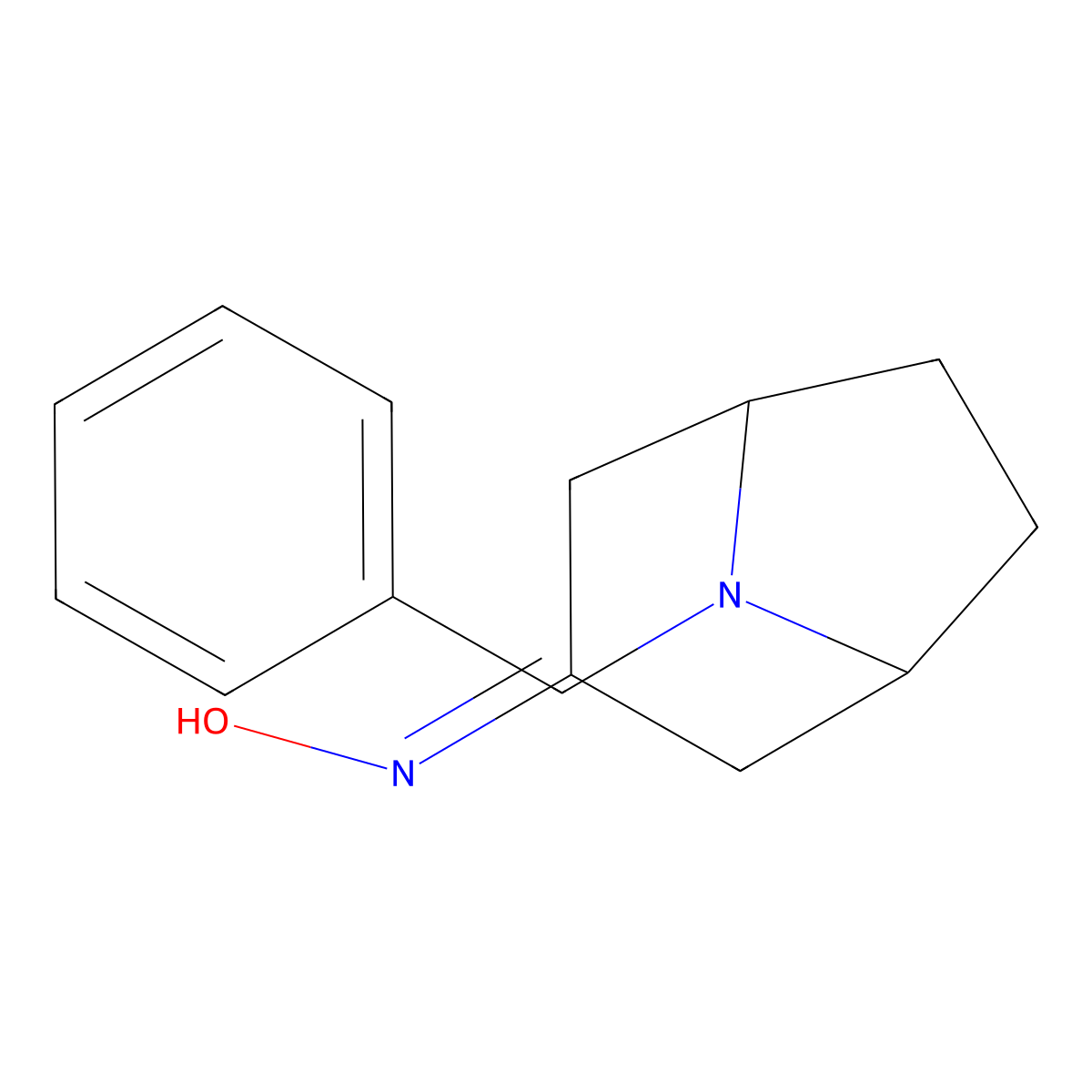 8-Benzyl-8-azabicyclo[3.2.1]octan-3-one oxime molecular structure, CAS 76272-34-9