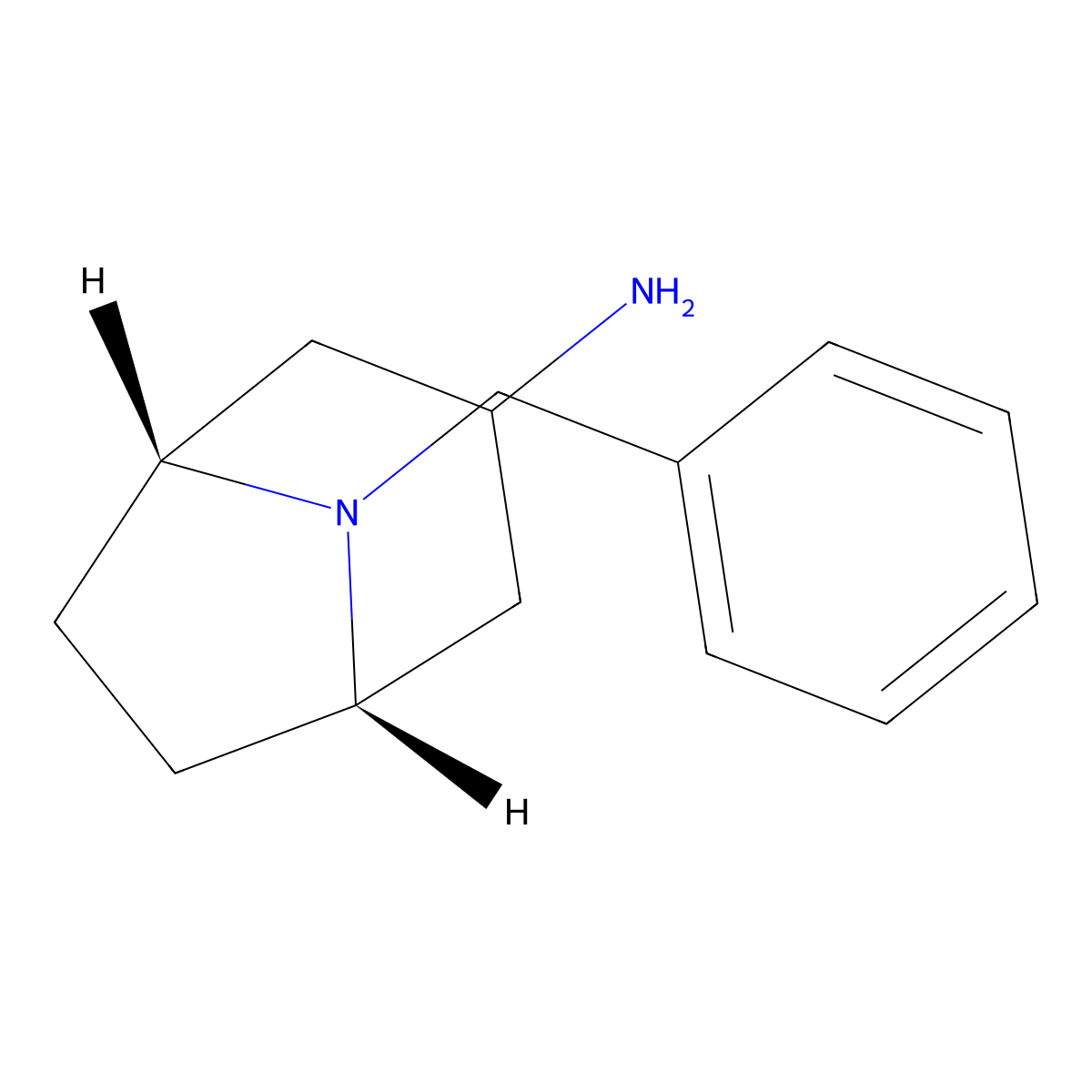 8-Benzyl-8-azabicyclo[3.2.1]octan-3-exo-amine molecular structure, CAS 76272-36-1