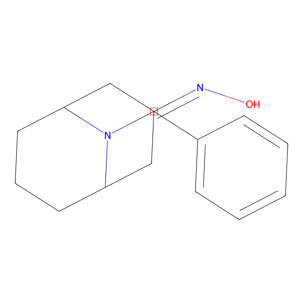 N-{9-benzyl-9-azabicyclo[3.3.1]nonan-3-ylidene}hydroxylamine molecular structure, CAS 76272-57-6