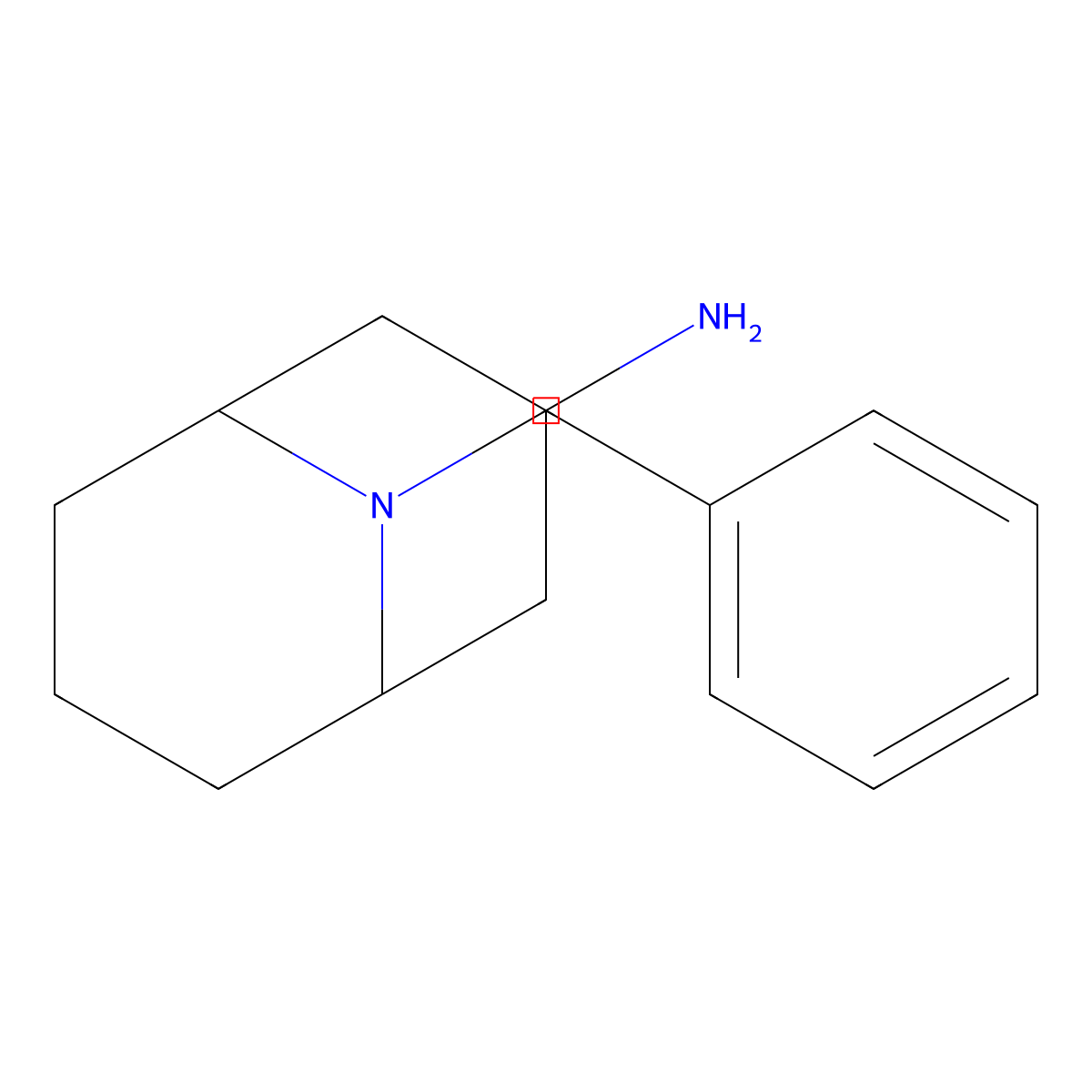 9-Benzyl-9-azabicyclo[3.3.1]nonan-3-amine molecular structure, CAS 76272-99-6
