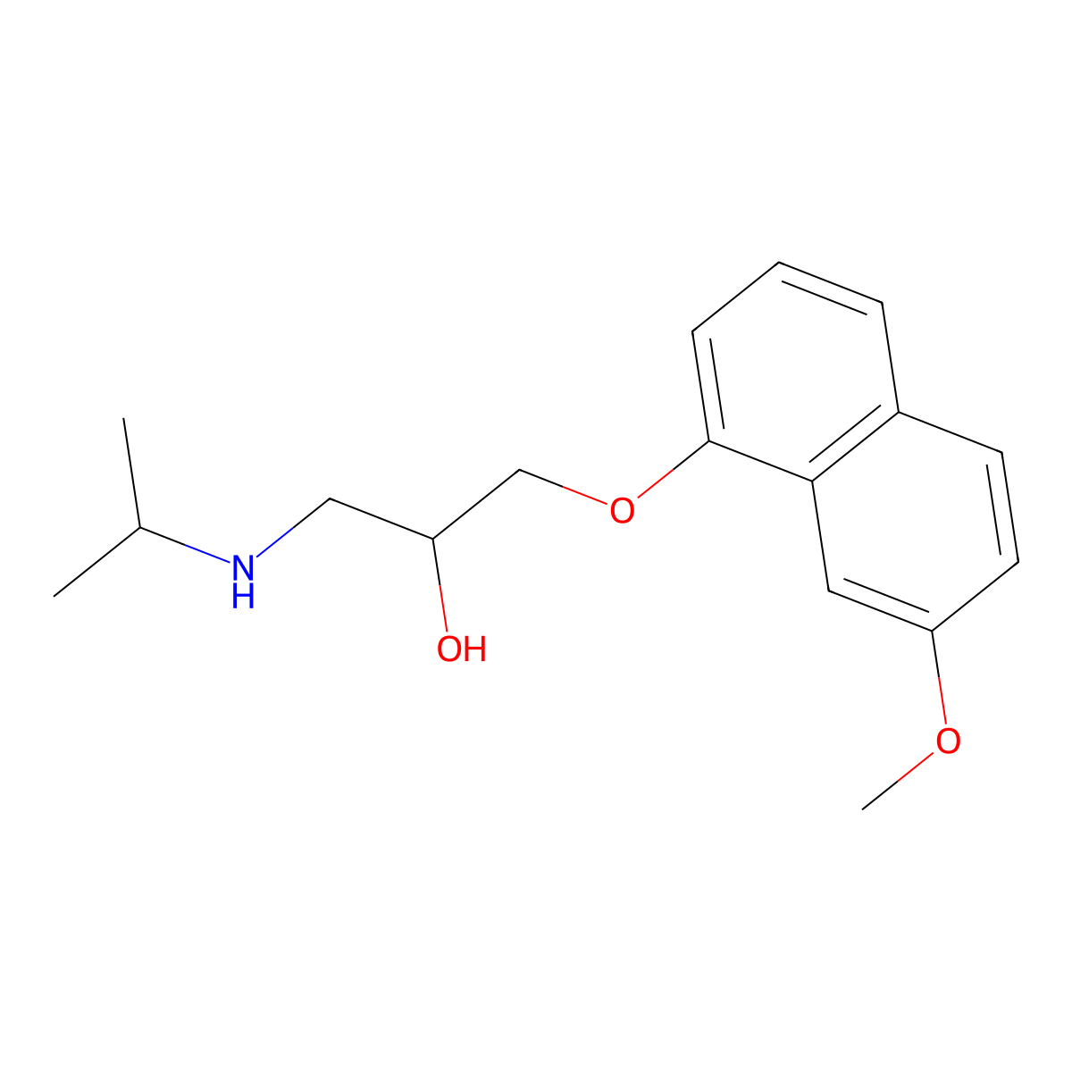 rac 7-Methoxy Propranolol molecular structure, CAS 76275-53-1