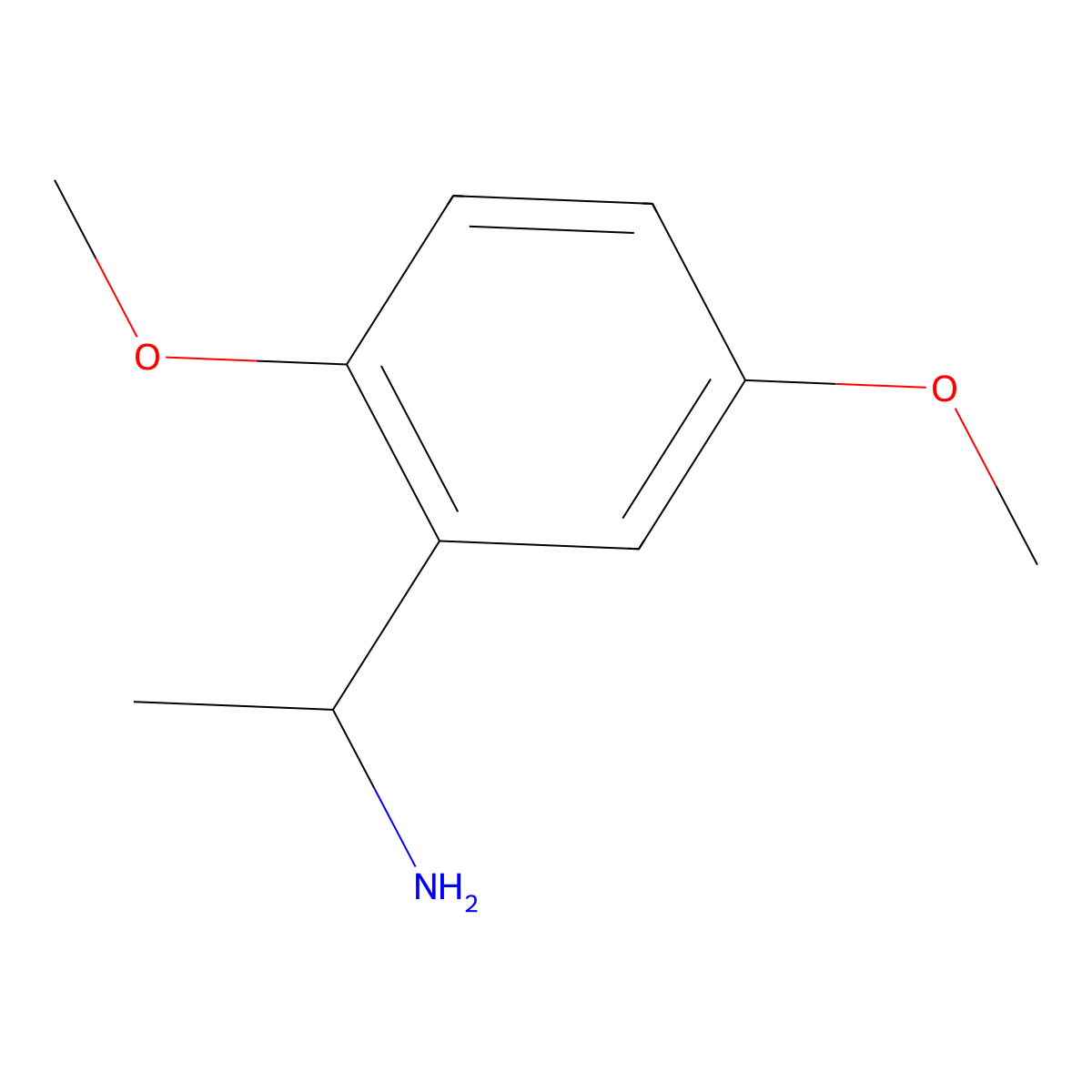 (1S)-1-(2,5-dimethoxyphenyl)ethan-1-amine molecular structure, CAS 76279-28-2