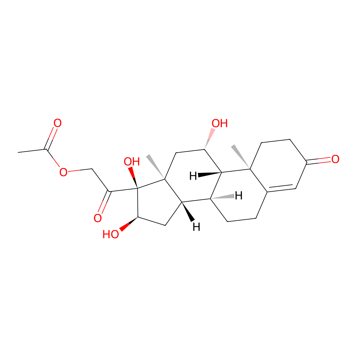 Hydrocortisone Acetate Impurity 37 molecular structure, CAS 76282-98-9