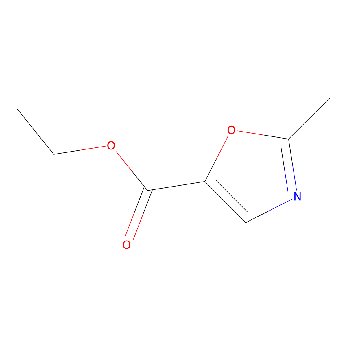 Ethyl 2-methyloxazole-5-carboxylate molecular structure, CAS 76284-27-0