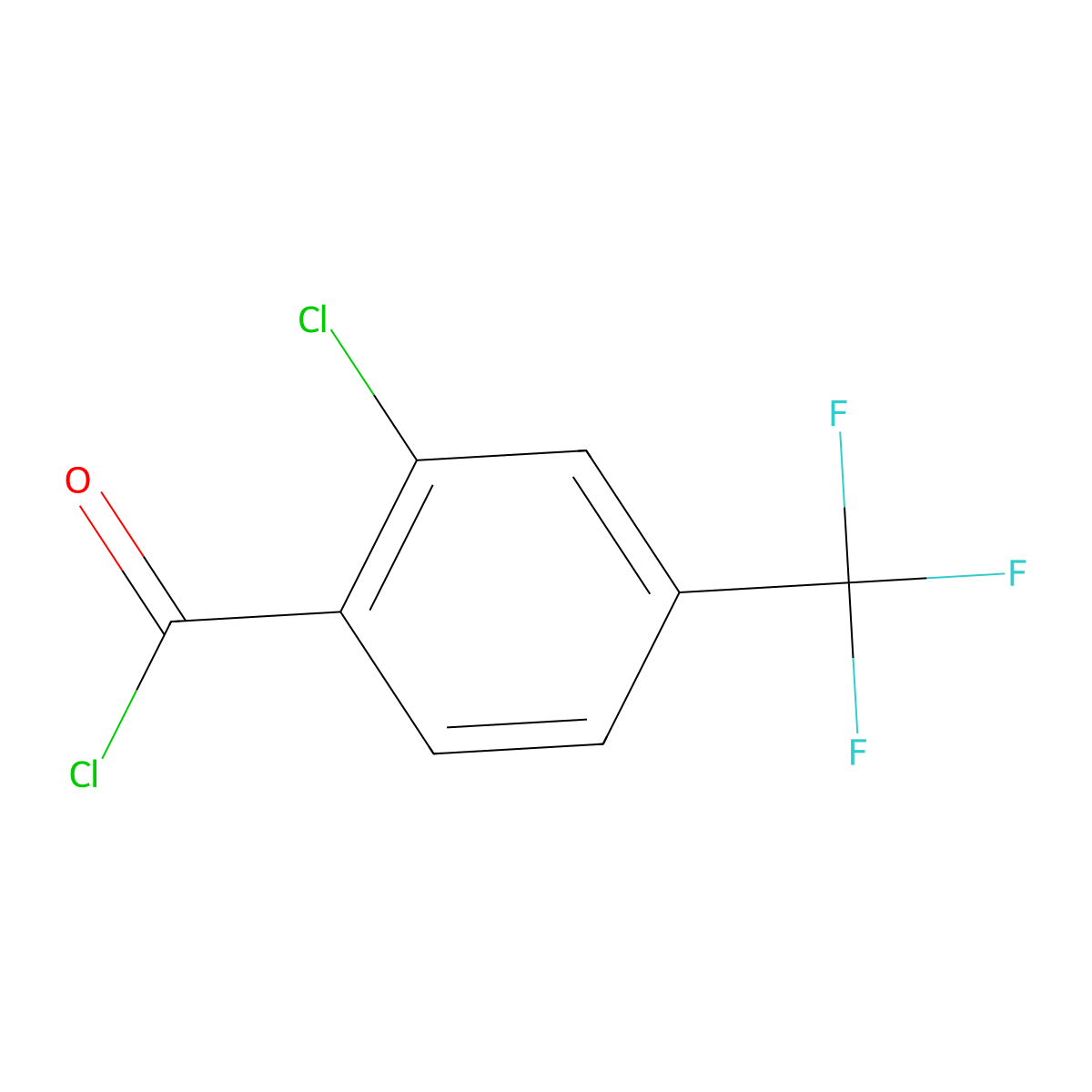 2-Chloro-4-(trifluoromethyl)benzoyl chloride molecular structure, CAS 76286-03-8