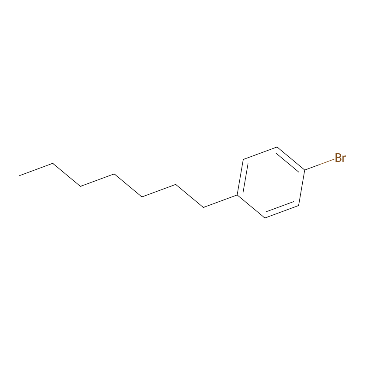 1-Bromo-4-heptylbenzene molecular structure, CAS 76287-49-5