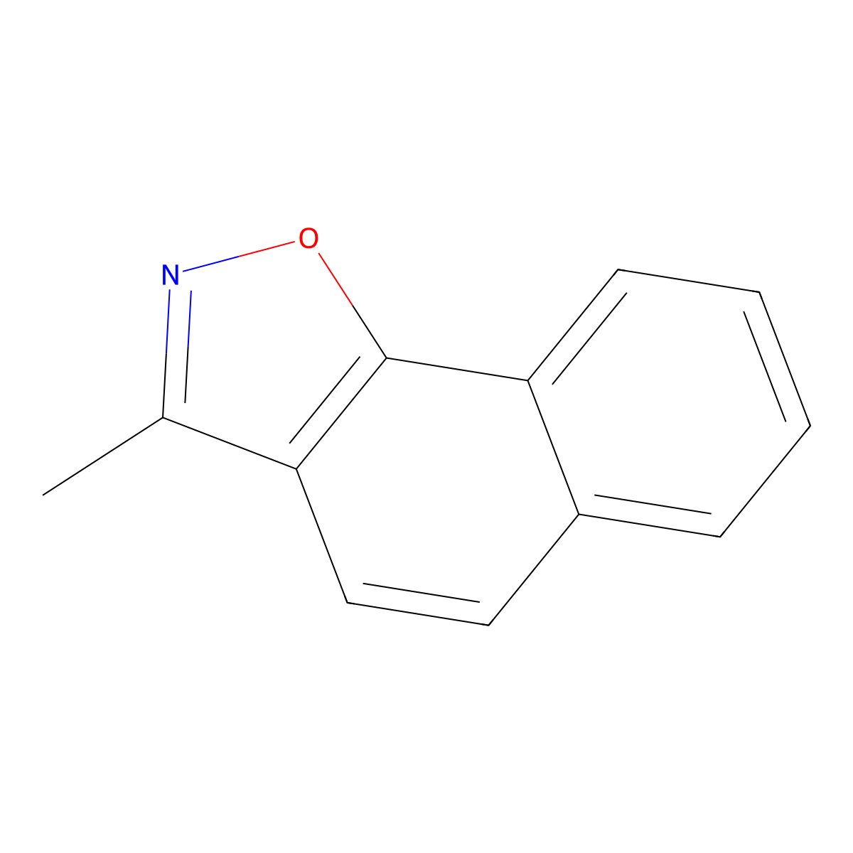3-Methylnaphth[2,1-d]isoxazole molecular structure, CAS 76288-19-2