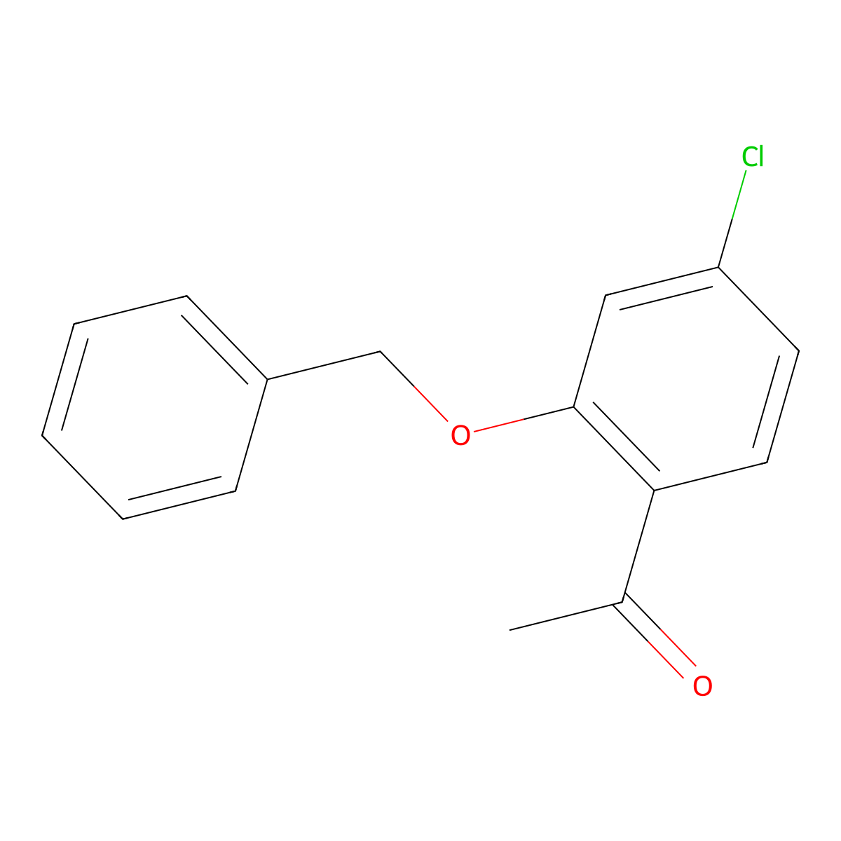 1-(2-(Benzyloxy)-4-chlorophenyl)ethanone molecular structure, CAS 76292-53-0