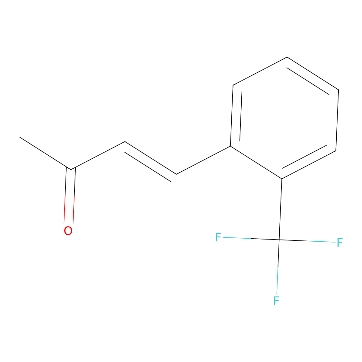 (E)-4-(2-Trifluoromethyl-phenyl)-but-3-en-2-one molecular structure, CAS 76293-37-3