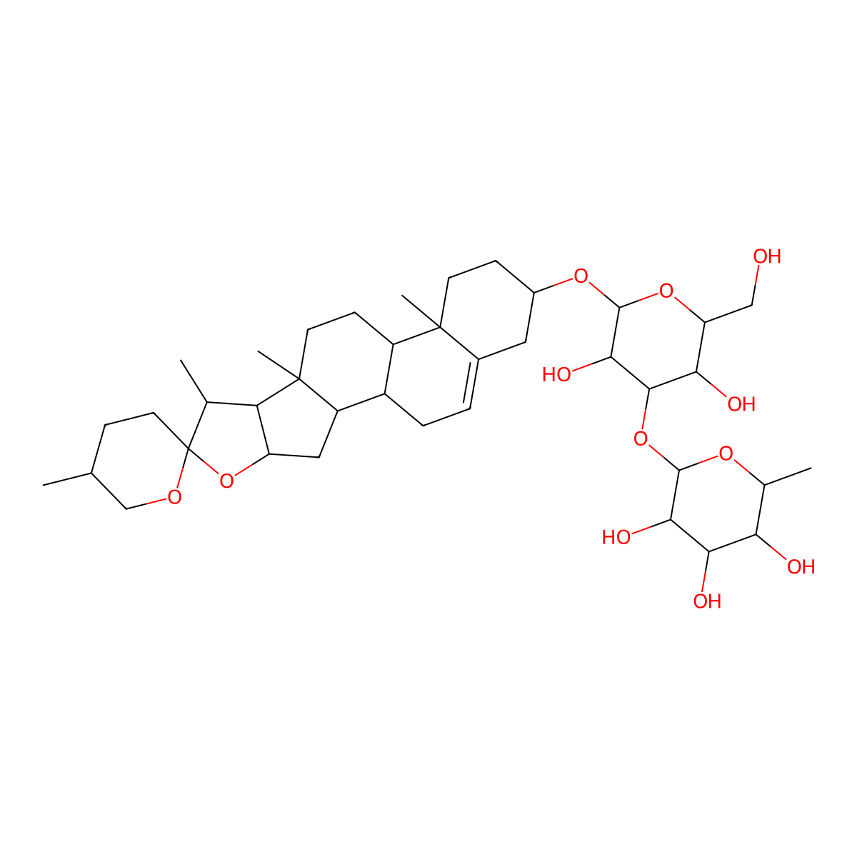 Polyphillin C molecular structure, CAS 76296-71-4