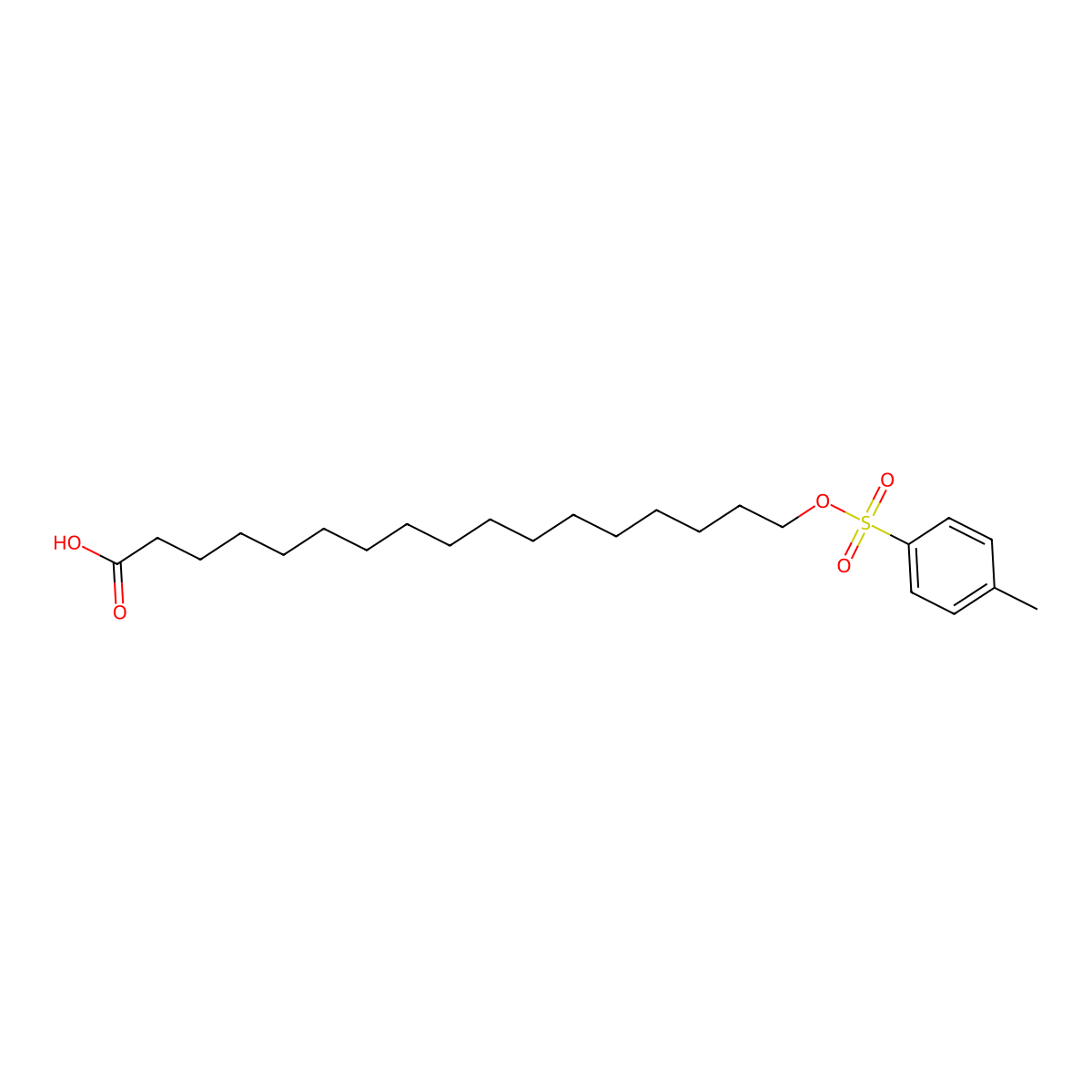 17-(Tosyloxy)heptadecanoic acid molecular structure, CAS 76298-42-5