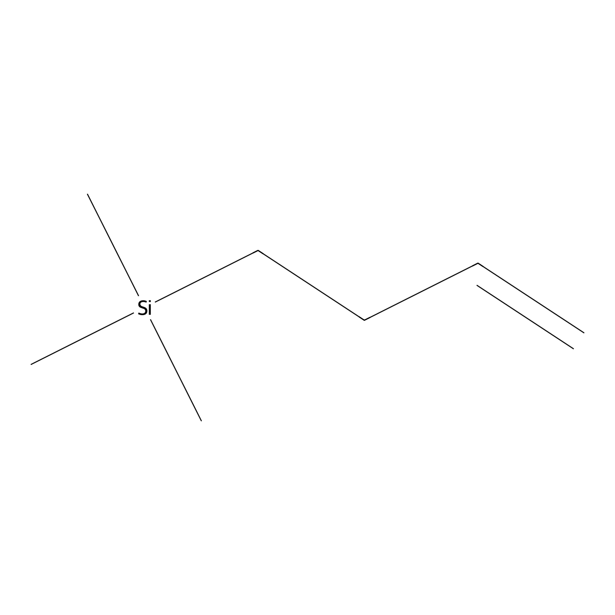 3-Buten-1-yl(trimethyl)silane molecular structure, CAS 763-13-3