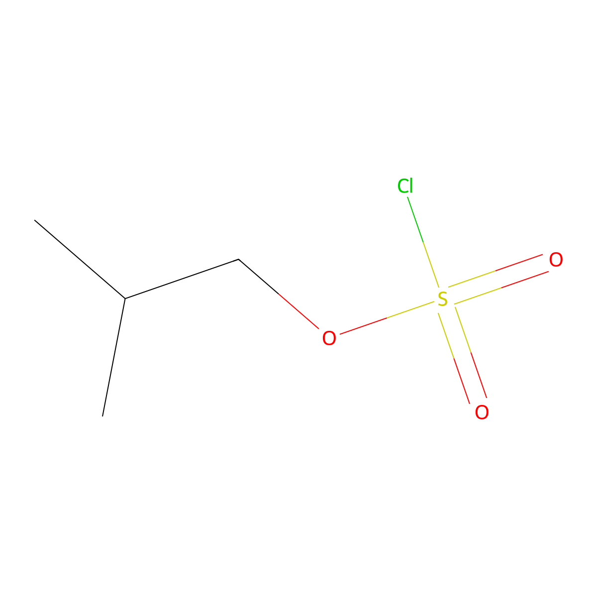 2-Methylpropyl chloranesulfonate molecular structure, CAS 763-18-8