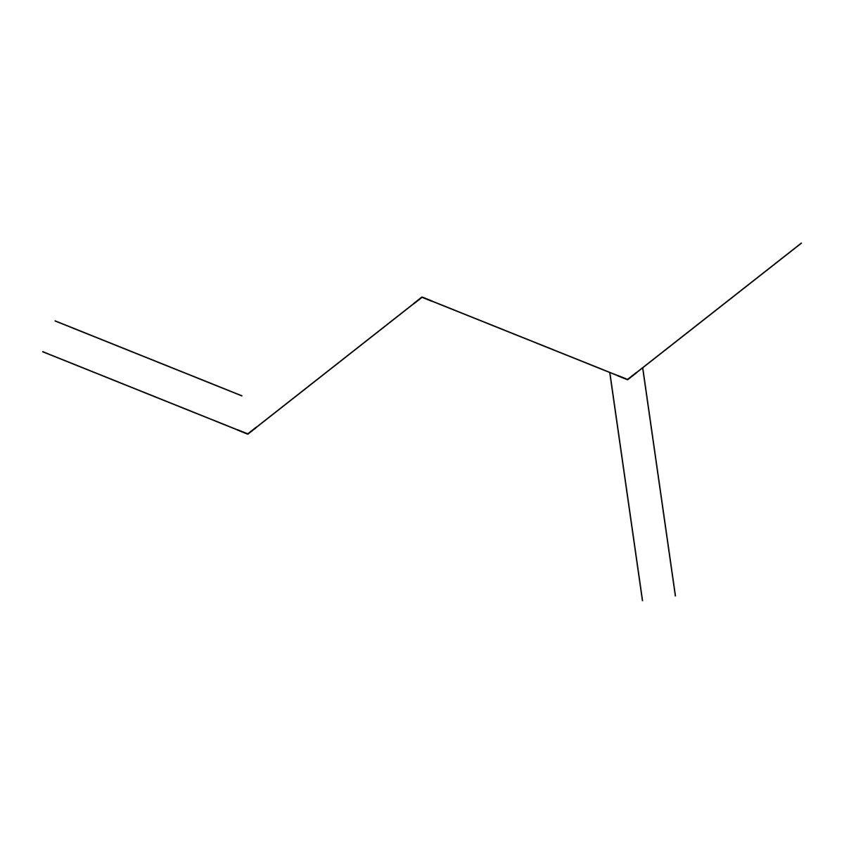 2-Methyl-1,4-pentadiene molecular structure, CAS 763-30-4