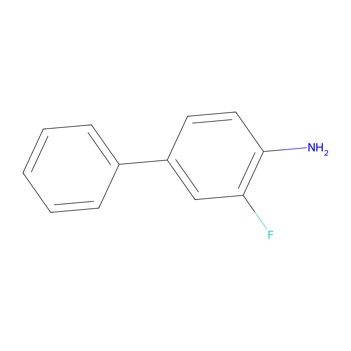 3-Fluoro-[1,1'-biphenyl]-4-amine molecular structure, CAS 76302-56-2