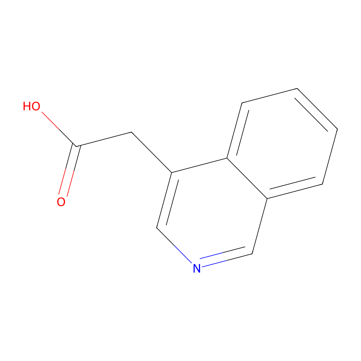 2-(Isoquinolin-4-yl)acetic acid molecular structure, CAS 763024-93-7