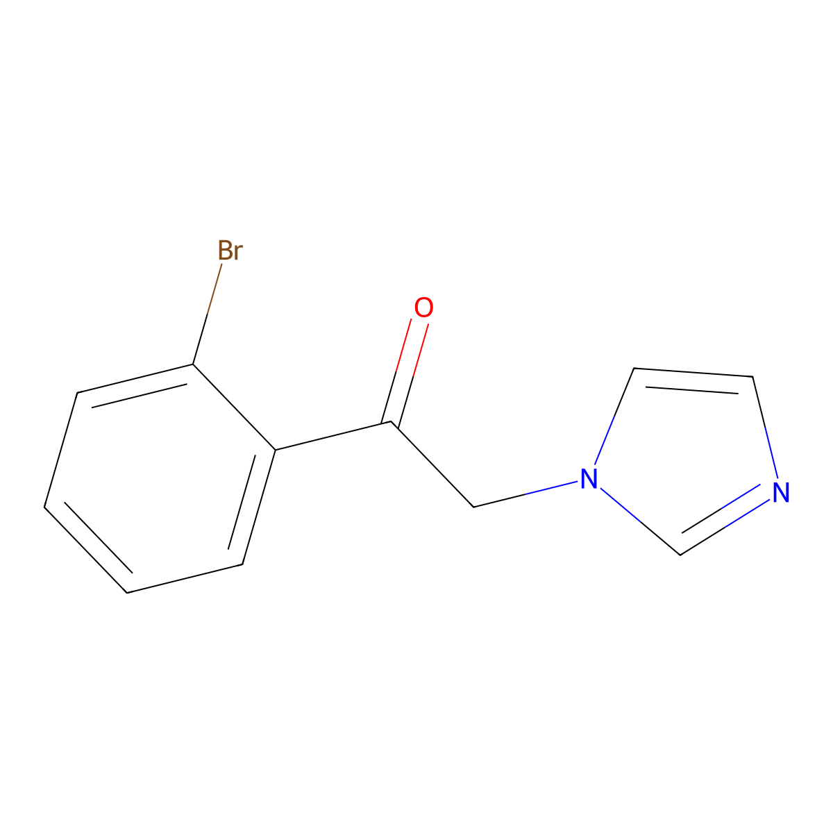1-(2-bromophenyl)-2-(1H-imidazol-1-yl)ethan-1-one molecular structure, CAS 763036-06-2