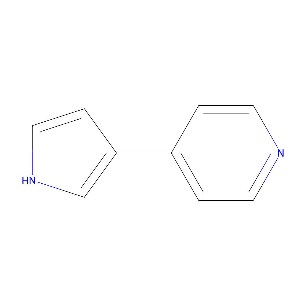 4-(1H-pyrrol-3-yl)pyridine molecular structure, CAS 76304-56-8