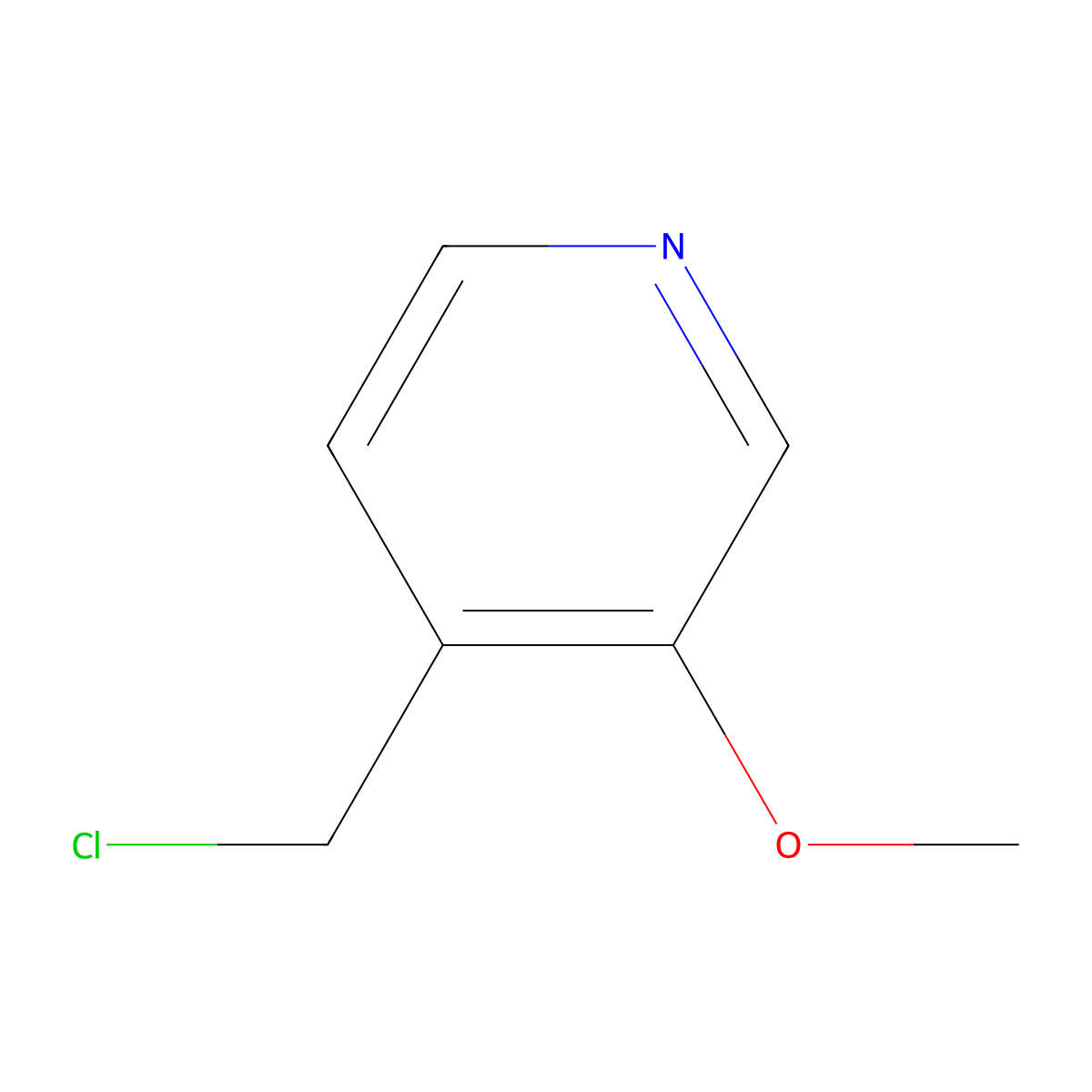 4-(Chloromethyl)-3-methoxypyridine molecular structure, CAS 763043-85-2