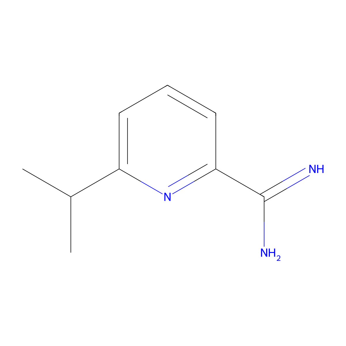 6-Isopropylpicolinimidamide molecular structure, CAS 763045-09-6