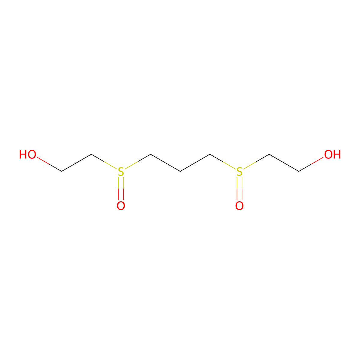 2,2'-(Propane-1,3-diyldisulfinyl)diethanol molecular structure, CAS 76305-83-4