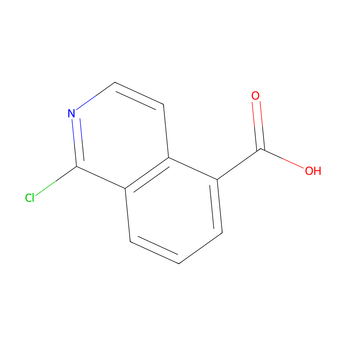 1-Chloroisoquinoline-5-carboxylic acid molecular structure, CAS 763068-68-4