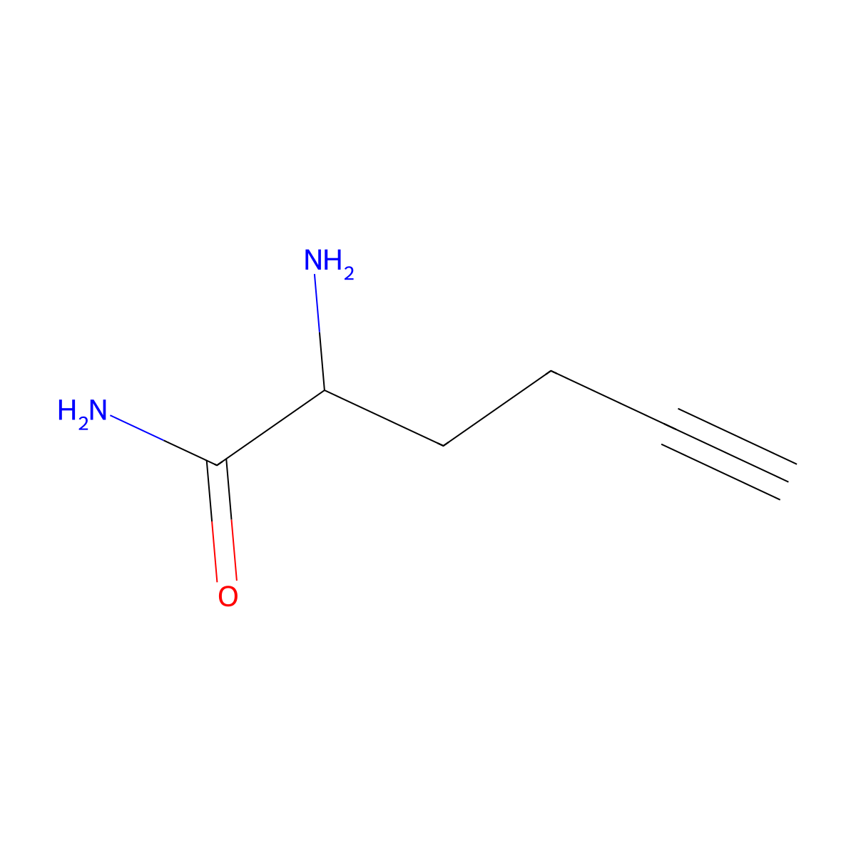 2-Aminohex-5-ynamide molecular structure, CAS 763075-22-5