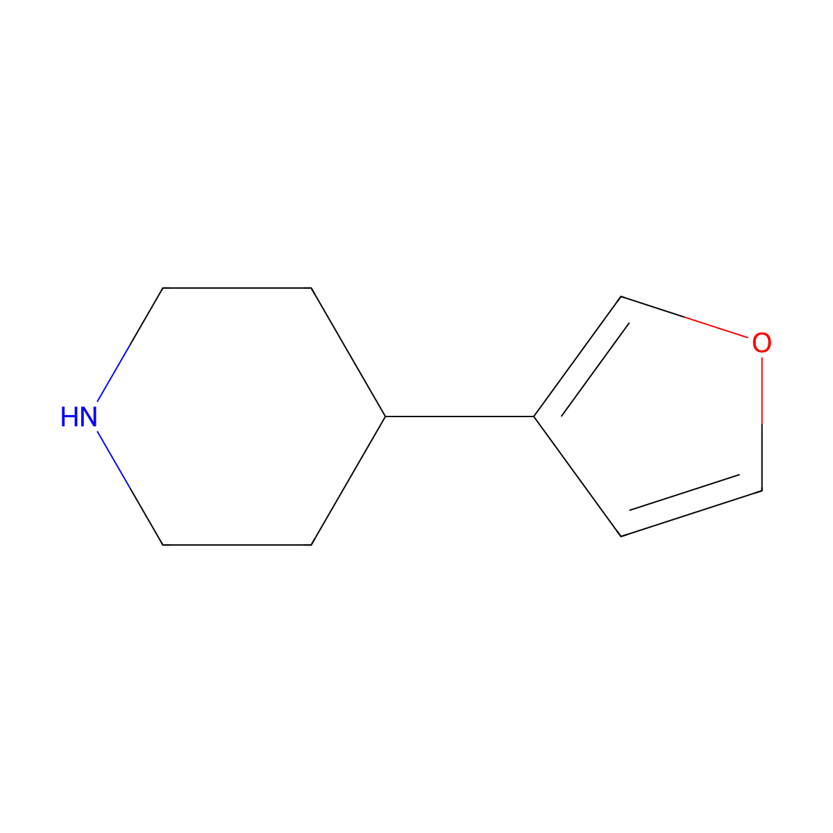 4-(Furan-3-yl)piperidine molecular structure, CAS 763083-07-4
