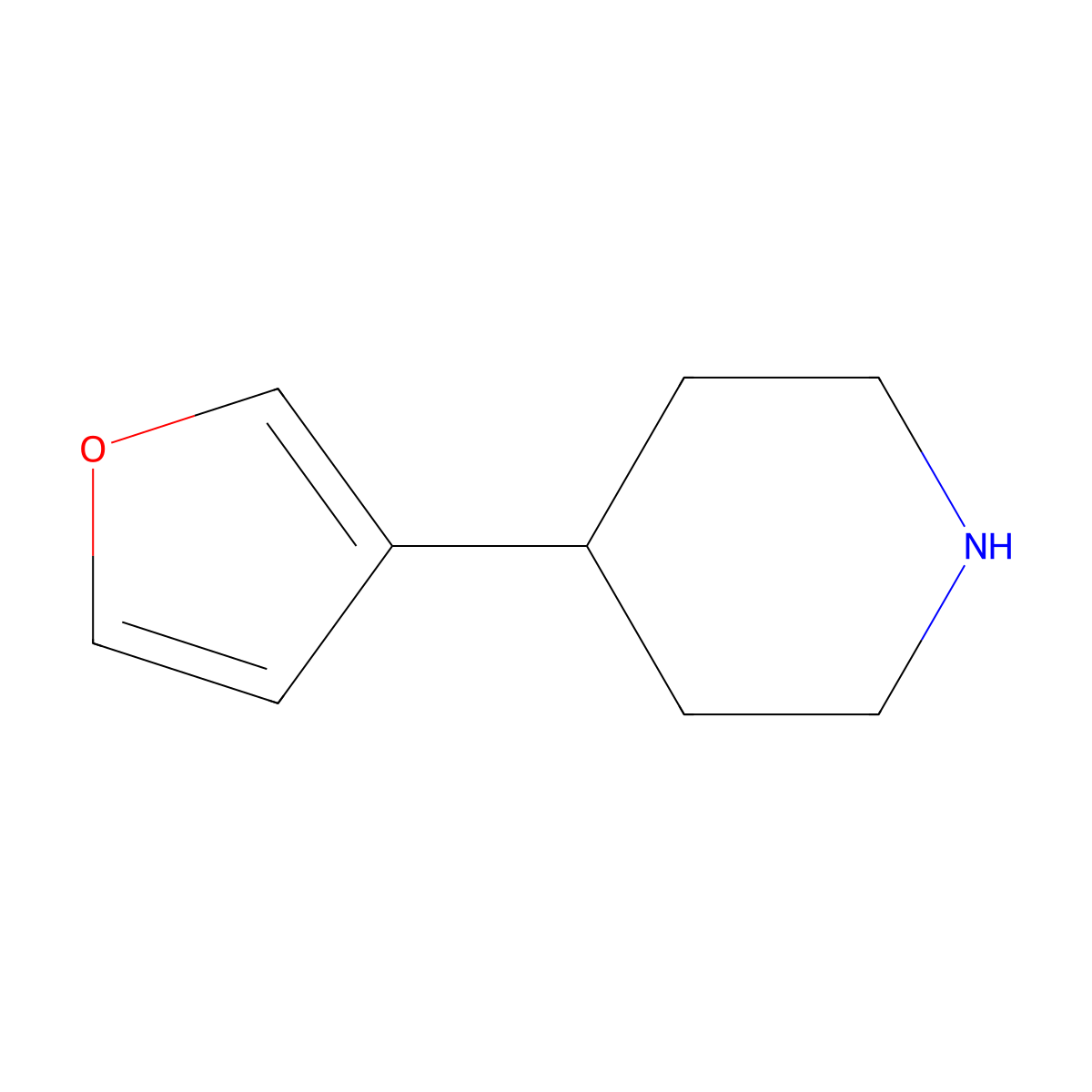 4-(Furan-3-yl)piperidine molecular structure, CAS 763083-07-4