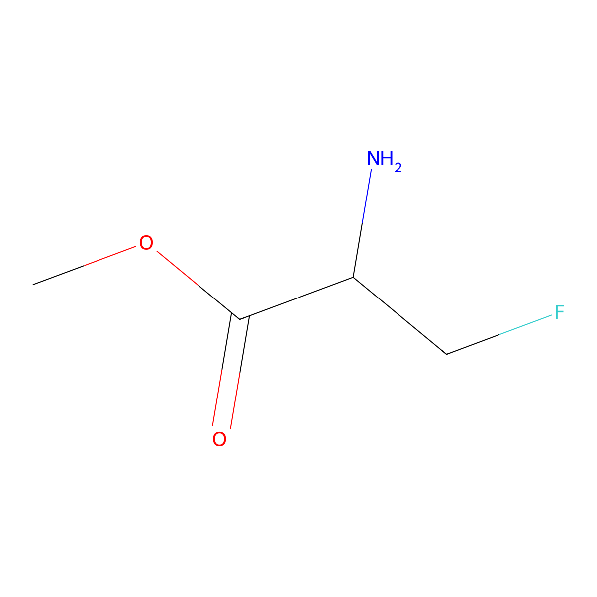 Methyl 3-fluoro-D-alaninate molecular structure, CAS 76312-98-6